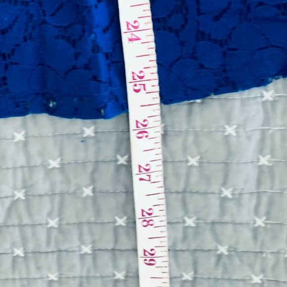 The Limited Tops The Limited Royal Blue Lace Babydoll Tank Poshmark